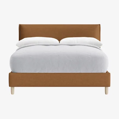 Loaf Archy Bed, Double (Burnt Sugar Clever Linen)