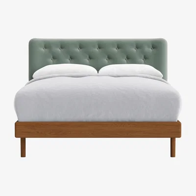 Loaf Double Dr Slow Bed in Warm Ash in Trinket Tin Clever Velvet