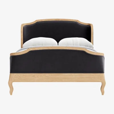 Loaf Joelle Bed, Double (Wire Wool Clever Velvet)