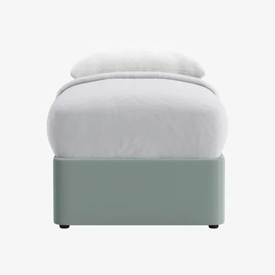 Loaf Side Stash 2 Drawer Bed, Single (Tin Man Clever Velvet)