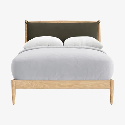 Loaf Bagel Bed, Double (Woody Walk Clever Cotton, White Oak)