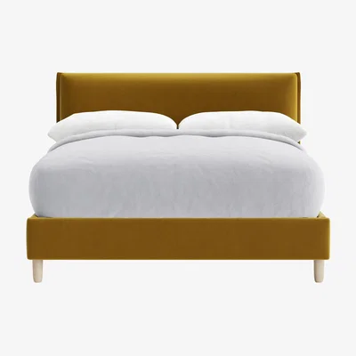 Loaf Double Archy Bed in Honey Pot Clever Velvet