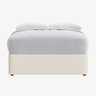 Loaf Side Stash 2 Drawer Bed, Double (Posh Envelope Clever Cotton)