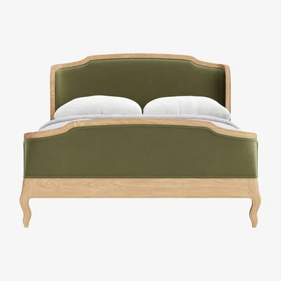 Loaf Joelle Bed, King (Gardening Glove Green Clever Velvet)