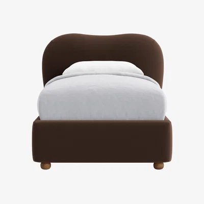 Loaf Monroe Bed, Single (Coffee Drip Clever Velvet)