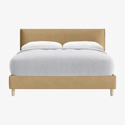 Loaf Archy Bed, King (French Mustard Clever Cotton)