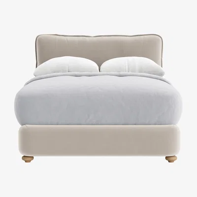 Loaf Pillow Talker Bed, Double (Warm Dough Clever Velvet)