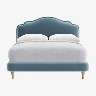 Loaf Sugar Puff Bed, King (Birthday Candle Clever Velvet)