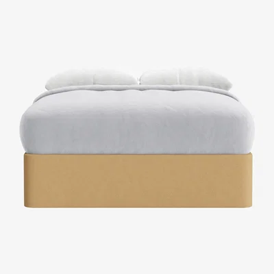 Loaf Side Stash 2 Drawer Bed, King (Hit The Hay Clever Slubby Cotton)