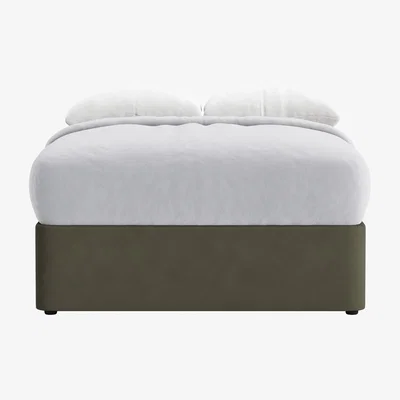 Loaf Side Stash 2 Drawer Bed, Double (Woody Walk Clever Cotton)