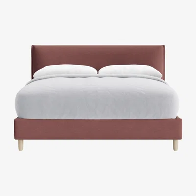 Loaf Archy Bed, King (Preserved Plums Clever Linen)