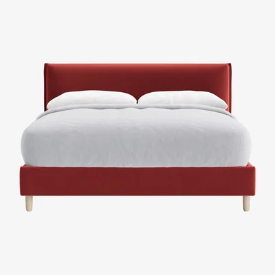 Loaf Kingsize Archy Bed in Rocking Horse Clever Velvet