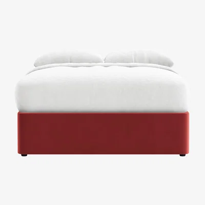 Loaf Side Stash 1.5 Drawer Bed Kingsize in Rocking Horse Clever Velvet