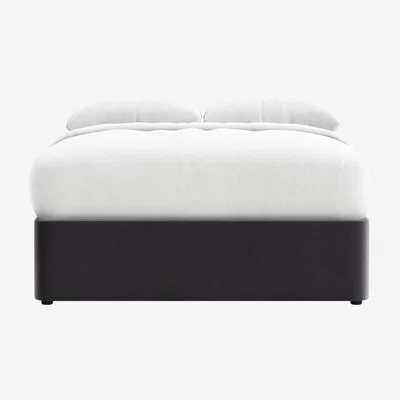 Loaf Side Stash 1.5 Drawer Bed Kingsize in Wire Wool Clever Velvet