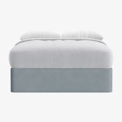 Loaf Side Stash 2 Drawer Bed, King (Chance Of Rain Clever Cotton)