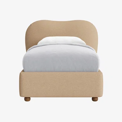 Loaf Monroe Bed, Single (Dipped Biscuit Clever Slubby Linen)