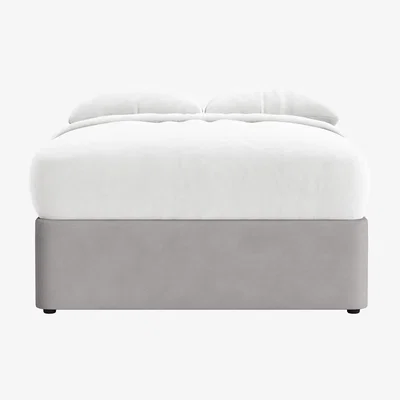 Loaf Side Stash 1.5 Drawer Bed, Double (Homing Pigeon Clever Cotton)