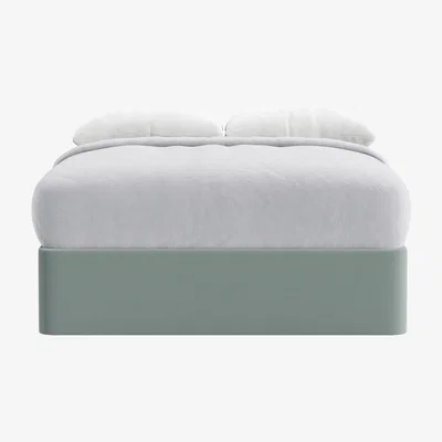 Loaf Side Stash 2 Drawer Bed, King (Tin Man Clever Velvet)