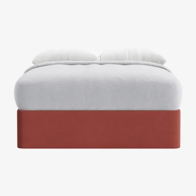 Loaf Side Stash 2 Drawer Bed, King (Summer Pudding Clever Linen)