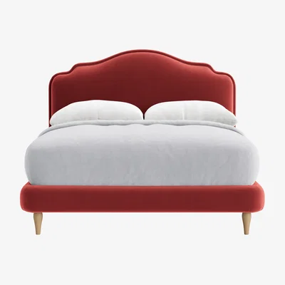 Loaf Sugar Puff Bed, King (Rocking Horse Clever Velvet)
