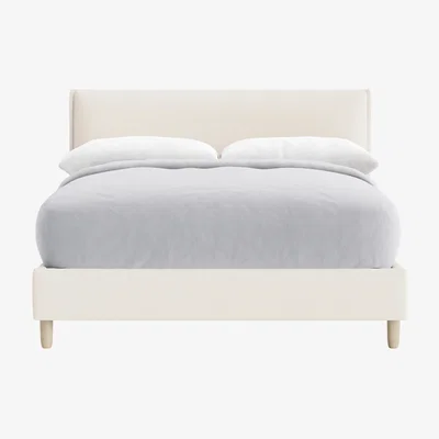 Loaf Archy Bed, Double (Frothy Milk Clever Slubby Cotton)