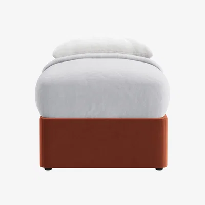 Loaf Side Stash 2 Drawer Bed, Single (Broken Pot Clever Velvet)