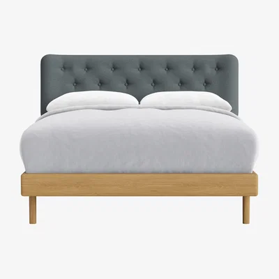 Loaf Dr Slow Bed, Double (Shingle Path Clever Slubby Linen)