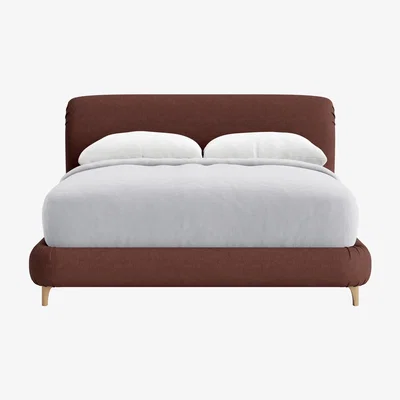 Loaf Cookie Bed, King (Mulberry Wine Clever Linen)