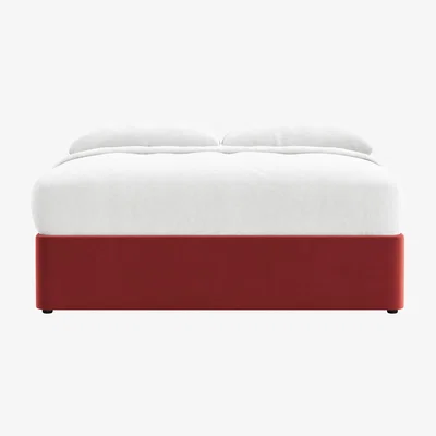 Loaf Side Stash 1.5 Drawer Bed Superking in Rocking Horse Clever Velvet
