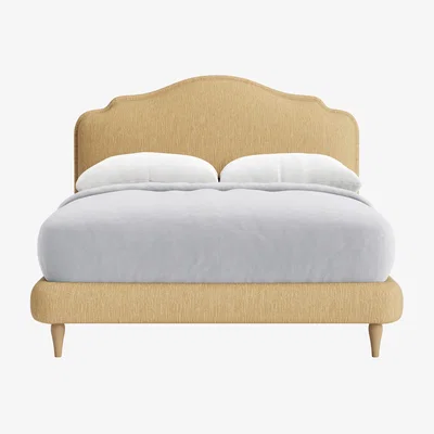 Loaf Sugar Puff Bed, King (Straw Hat House Fabric)