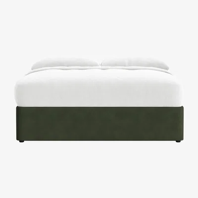 Loaf Side Stash 1.5 Drawer Bed, Superking (Woody Walk Clever Cotton)