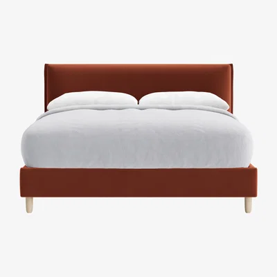 Loaf Archy Bed, King (Broken Pot Clever Velvet)