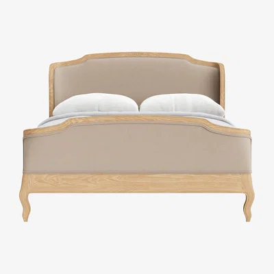 Loaf Joelle Bed, King (Oatcake Clever Slubby Cotton)