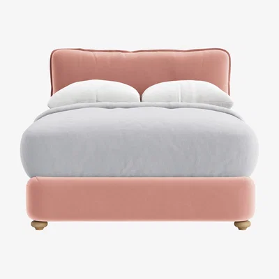 Loaf Pillow Talker Bed, Double (Flushed Cheek Clever Velvet)