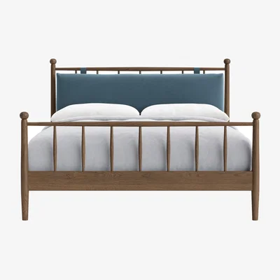 Loaf Poppins Bed, King (Birthday Candle Clever Velvet, Dark Oak)