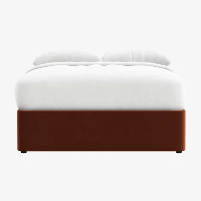 Loaf Side Stash 1.5 Drawer Bed, King (Sticky Toffee Clever Velvet)