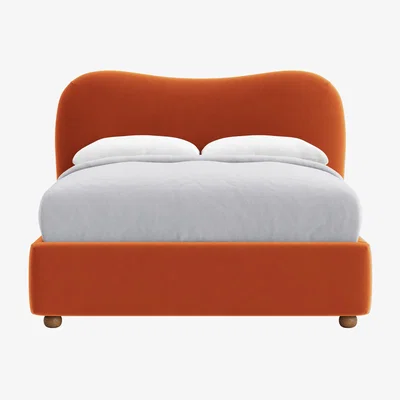Loaf Double Monroe Bed in Bobbing Buoy Clever Velvet