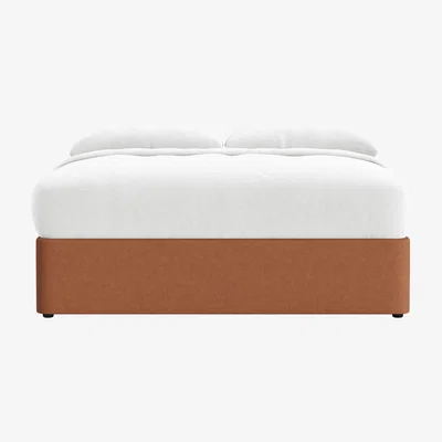 Loaf Side Stash 1.5 Drawer Bed Superking in Cinnamon Bun Clever Linen