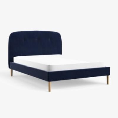 Marks & Spencer Loft  Mila Bed - 5FT - Navy, Navy,Mid Grey,Blush Pink,Soft Teal,Ochre,Dark Grey