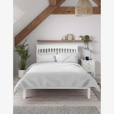 Marks & Spencer Gallery Direct Hastings Bed - 4FT6 - Soft White, Soft White