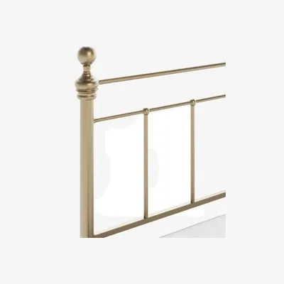 Marks & Spencer M&S  Carrington Bed - 5FT - Antique Brass, Antique Brass,Chrome
