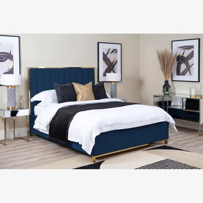My Furniture Hudson Bed Royal Blue