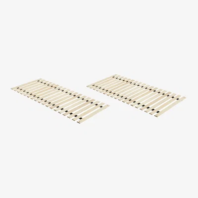 Made in Design Slatted bed base  wood / Set of 2 in 80 x 200 cm - For Tamoto bed 160 x 200 cm - Hay