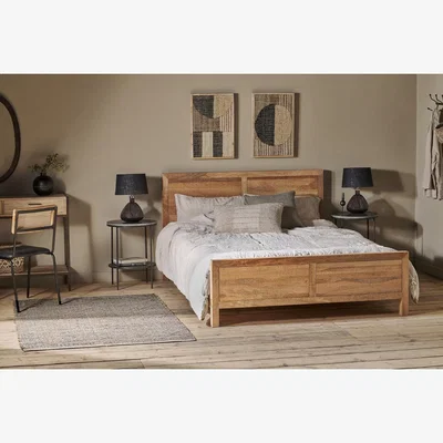 Nkuku Nkuku Indali Mango Wood Bed | Beds Headboards And Mattresses | Natural