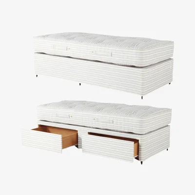 OKA Single Mattress and Divan Bed with Drawers