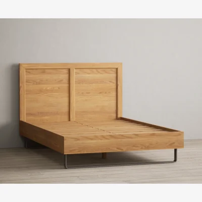 Oak&More Parker Solid Oak Double Bed