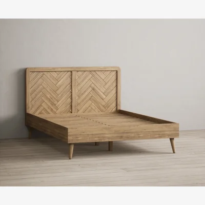 Oak&More Parven Solid Oak Double Bed