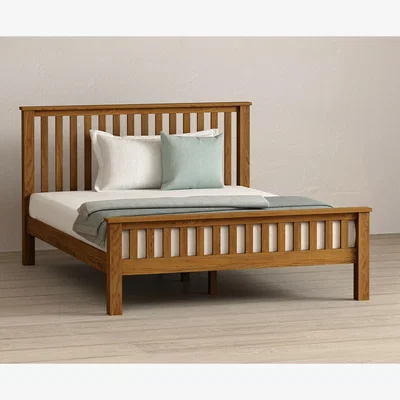 Oak&More Harrogate Rustic Solid Oak Double Bed