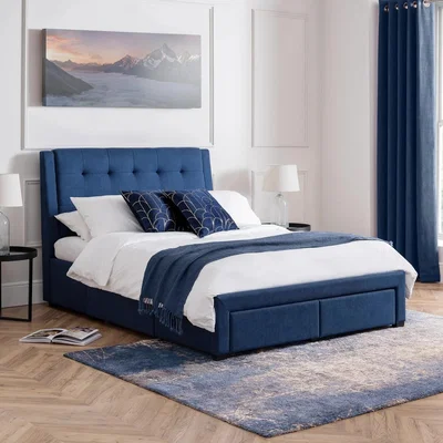 Downtown Julian Bowen Fullerton 4 Drawer Bed - Blue - 135cm Double