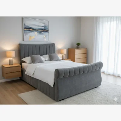 Downtown Highgrove Barking Side Lift Opening Ottoman Bed Frame - 150cm King